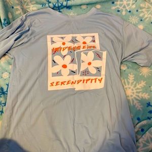 blue shein shirt, cute for the summer!